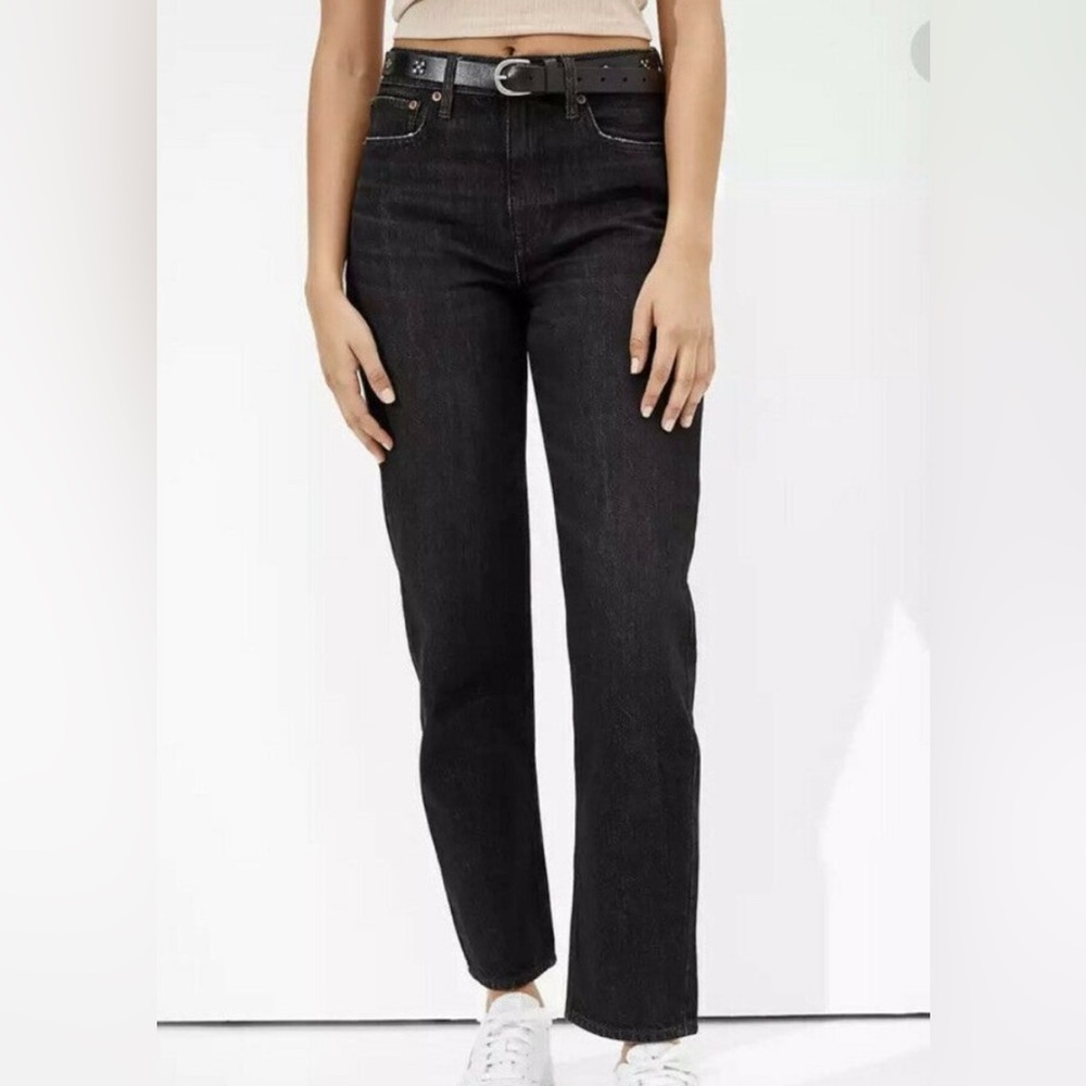American Eagle Outfitters 90’s Boyfriend Jeans Black size 2 long
